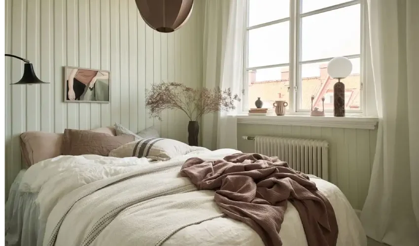 Bedroom Shiplap Accent Wall