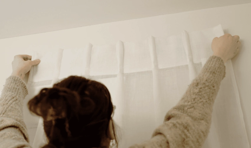 Hang Curtains Without a Rod