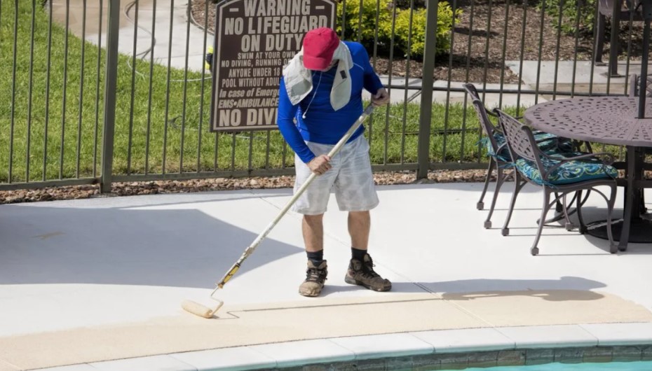 How To Paint Conrete Pool Deck