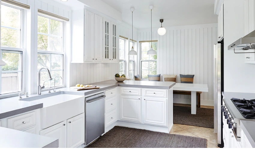 Kitchen Shiplap Accent Wall