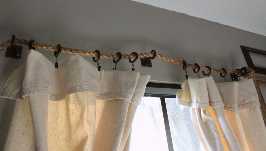 Use String To Hang Curtains