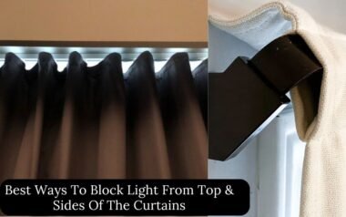 How to block light from top of the curtains