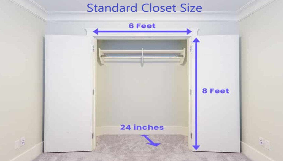Average Closet Size For Bedroom