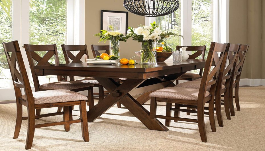 Beige Wood Style Dining Table
