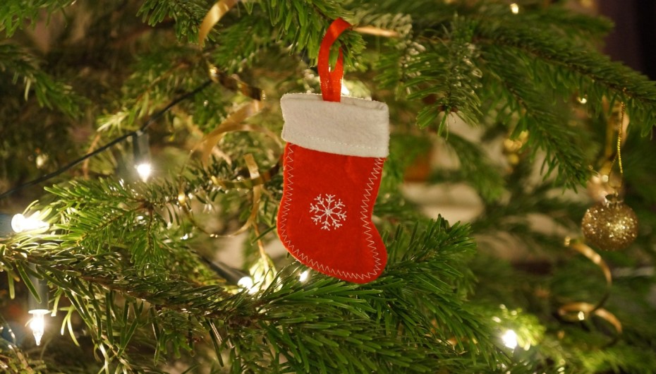 Christmas Stockings On Christmas Tree