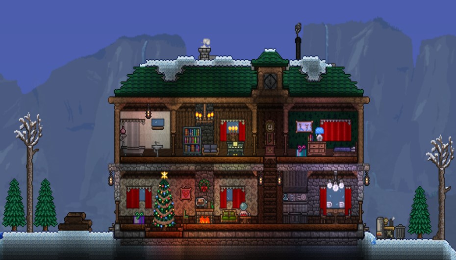 Terraria Christmas Home Design