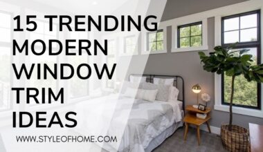 Modern Window Trim Ideas