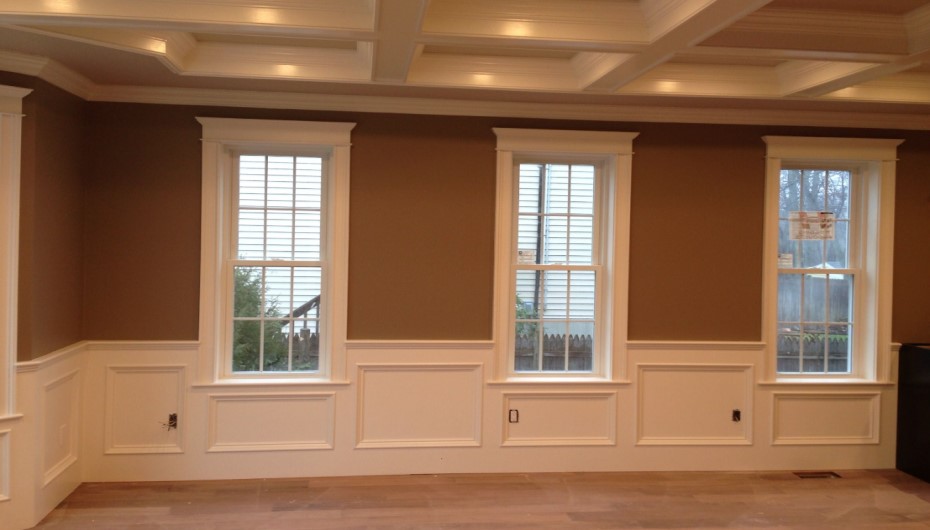 Modern Window Trim With Wainscoting Continuation