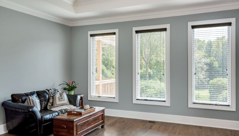 White Flat Interior Window Trim