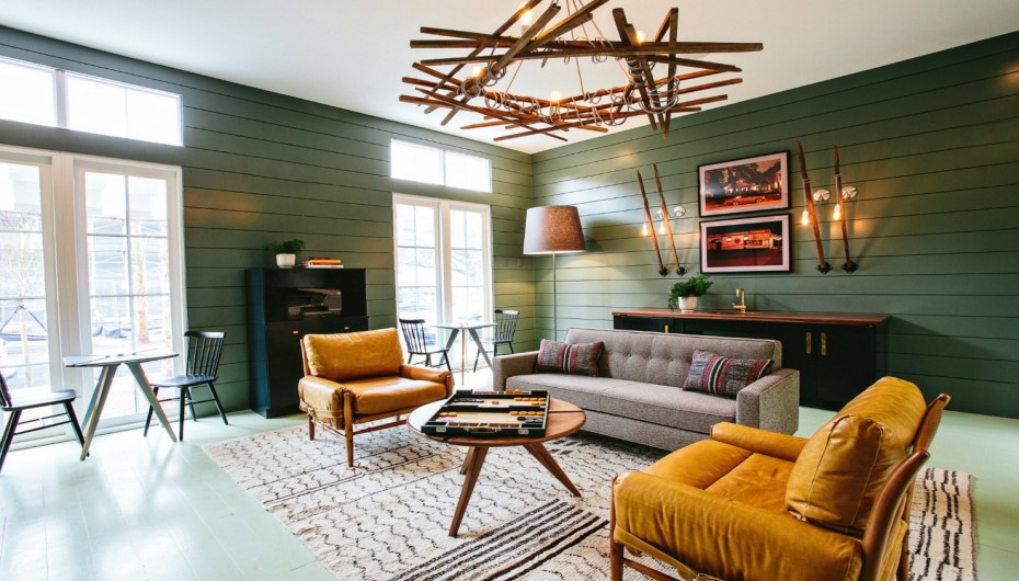 Green With Rustic Elements