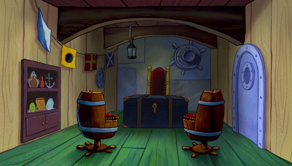 Materials Used Inside Mr. Krabs House