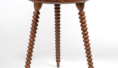 Trio Walnut Side Table