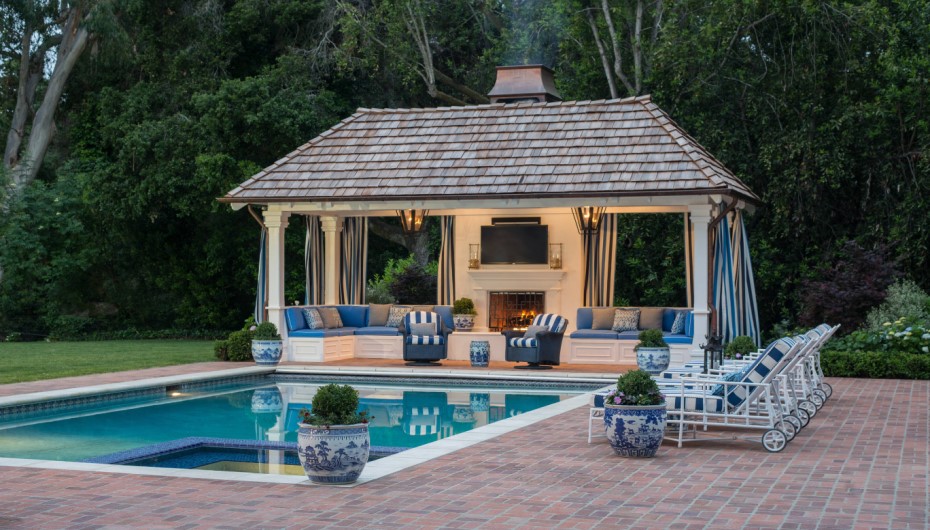 Cabana Style Pool House