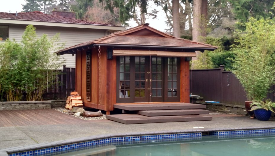 Japanese Style Pool House