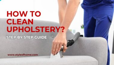 How To Clean Upholstery