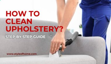 How To Clean Upholstery