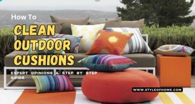 How to clean outdoor cushions