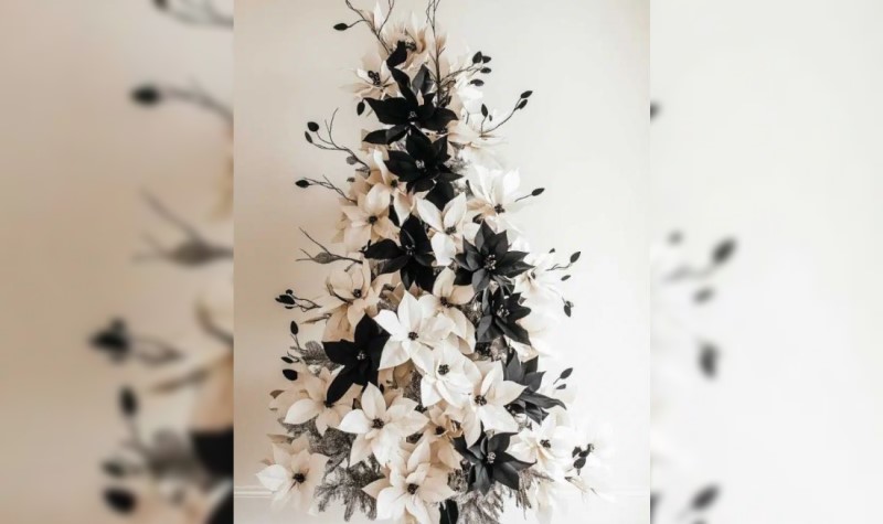 Black and White Christmas Tree