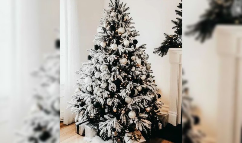 Black and White Christmas Tree Idea