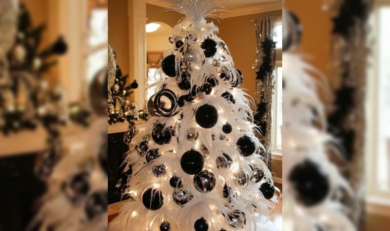 Black and White Christmas Tree Idea