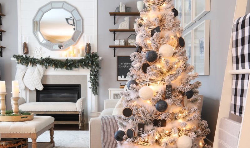 Black and White Christmas Tree Ideas