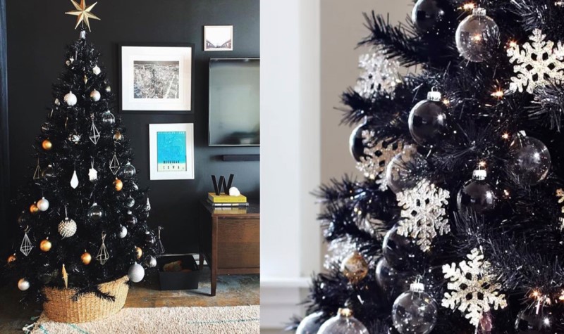 Black and White Christmas Tree Ideas