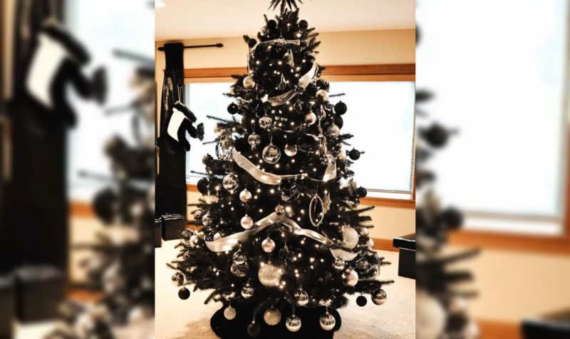 Black and White Christmas Tree idea