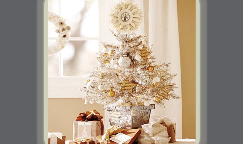 Silver Christmas Tree Decoration Idea