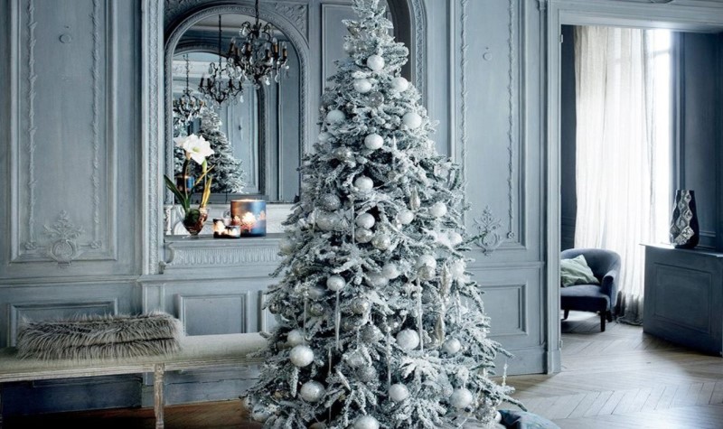 White And Silver Christmas Tree