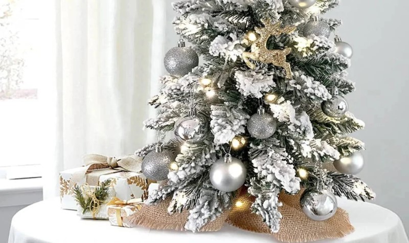 White And Silver Christmas Tree