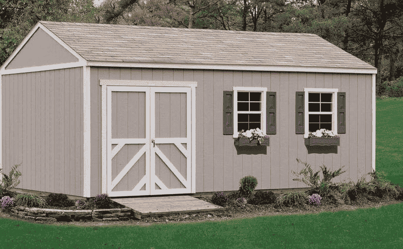 Custom Wood Storage Sheds