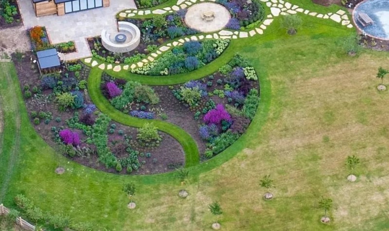 The Luxurious Garden of Ed Sheeran House