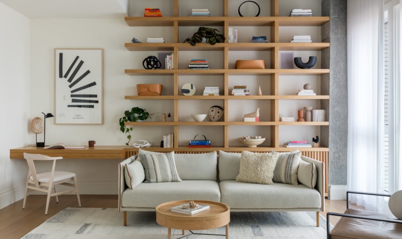 Use Open Shelving - cottagecore living room