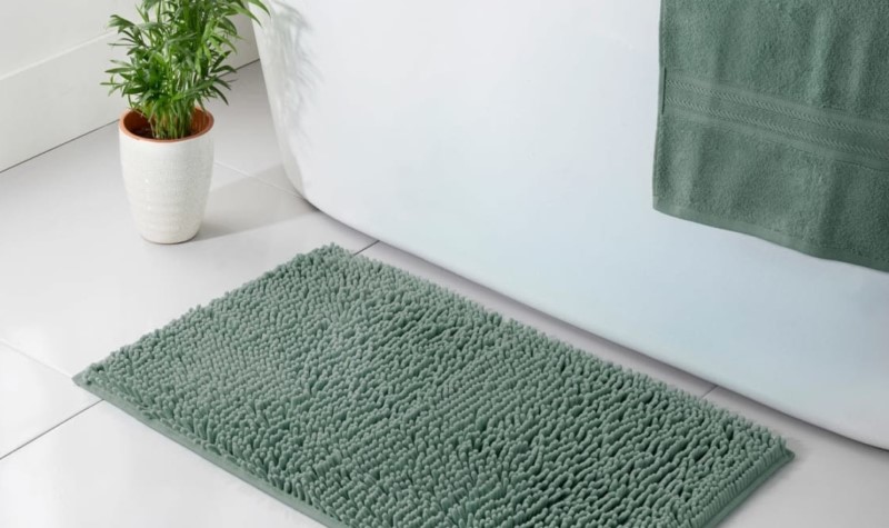 Add Some Dark Green Textures - dark green bathroom