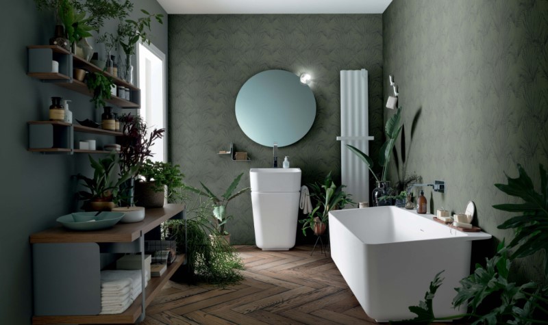 Add Some Greenery - dark green bath