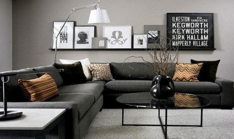 Apply Some Metallic Touches - grey living room decor