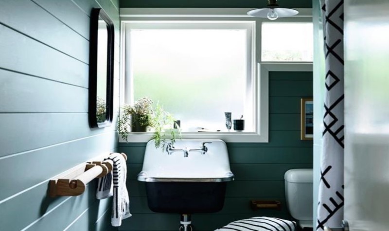 Bathroom Accessories - dark green bathroom decor