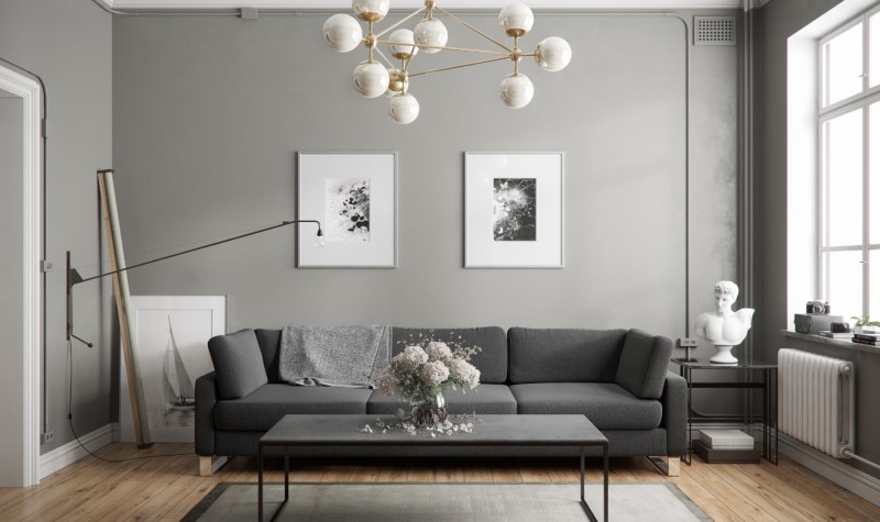 Choose Light Grey Color Palette - cosy grey living room ideas