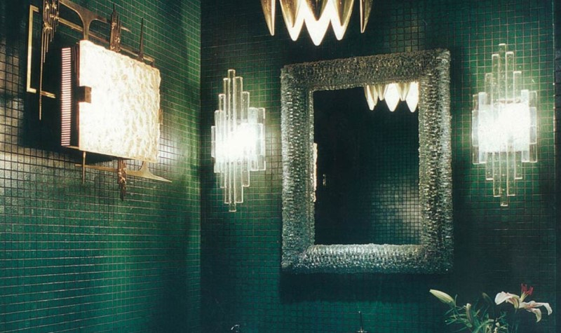 Lighting Fixtures - dark green bathroom ideas