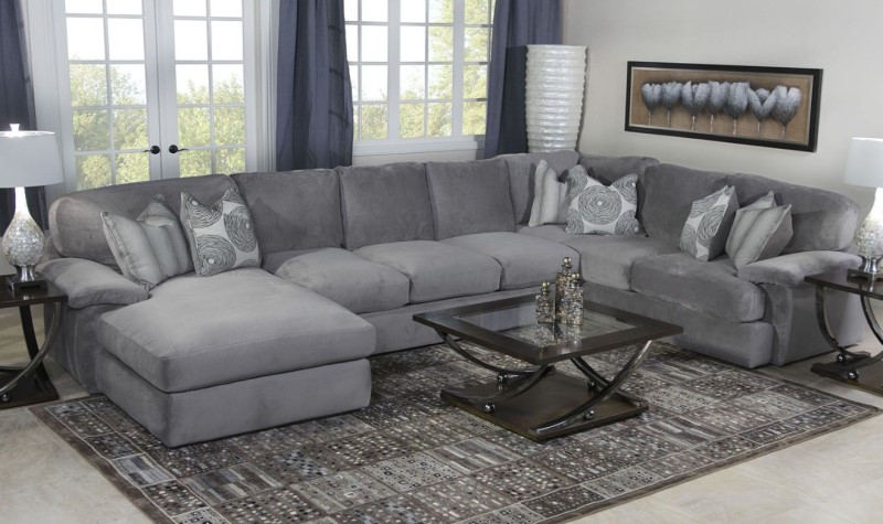 Place A Grey Sectional Sofa - grey living room ideas