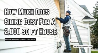 How Much Does Siding Cost For A 2,000 sq ft House?